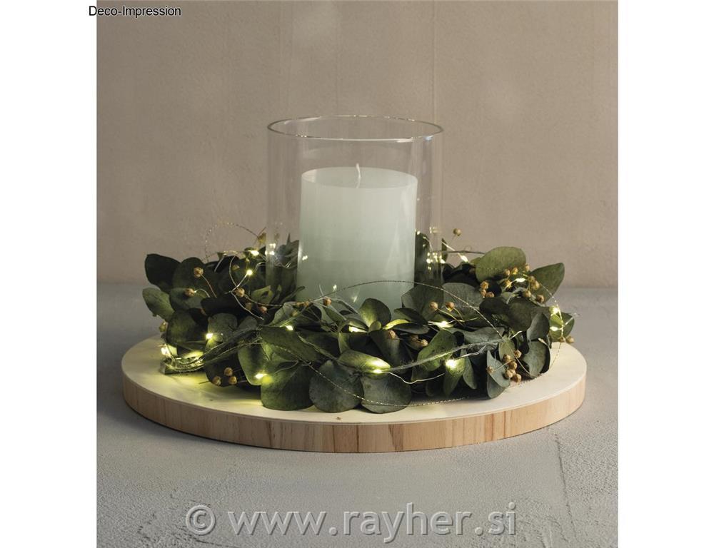 Glass vase, 15cm o, 20cm, cylindrical sh