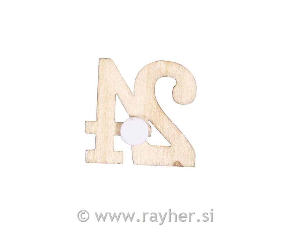 Lesene številke za adventni koledar 1-24, 1,7 cm, 24 kosov