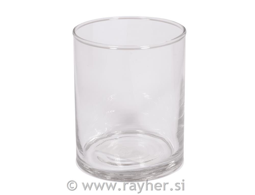 Steklena vaza fi 8 cm višina 10 cm