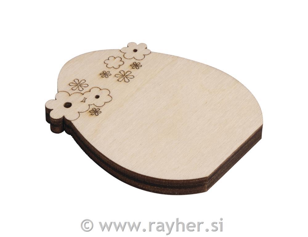 Leseno jajce 4,5-7,5 cm 5 kos