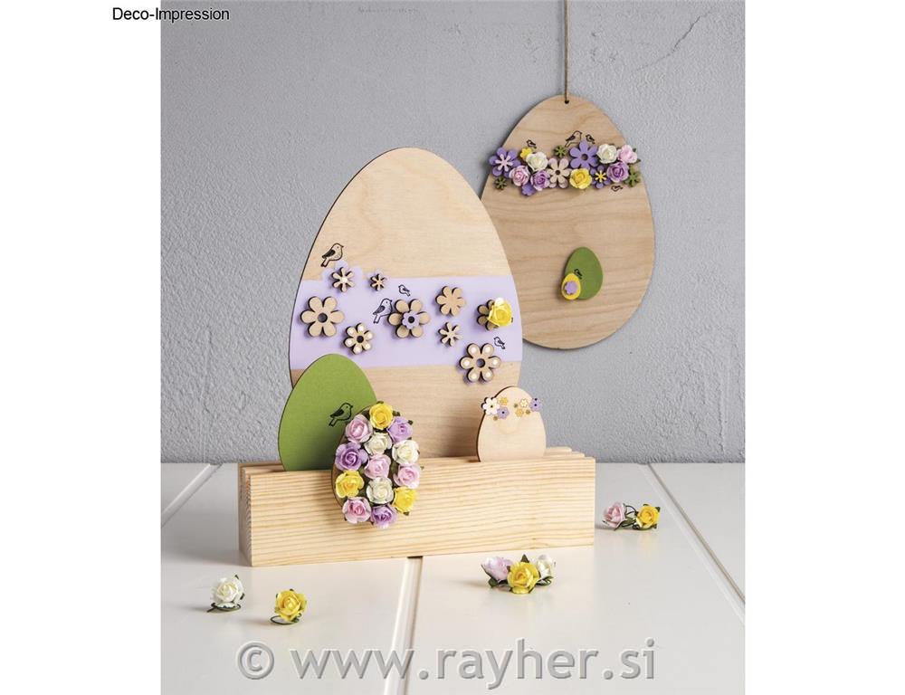 Leseno jajce 4,5-7,5 cm 5 kos