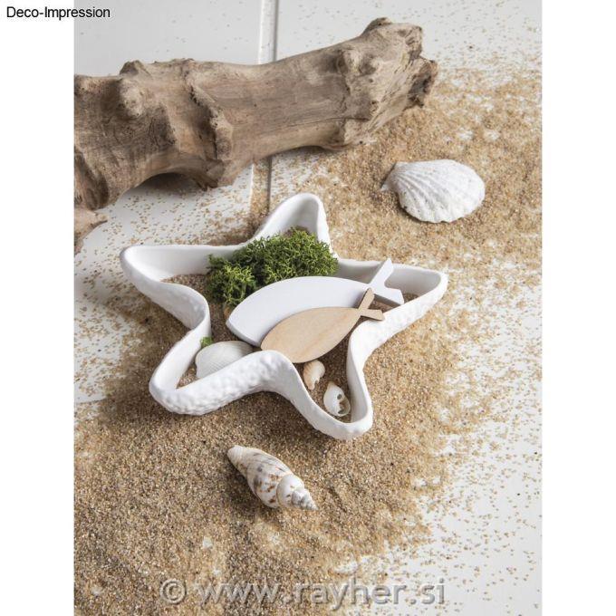 Leseni okraski Ribe 4-6 cm, 16 kosov