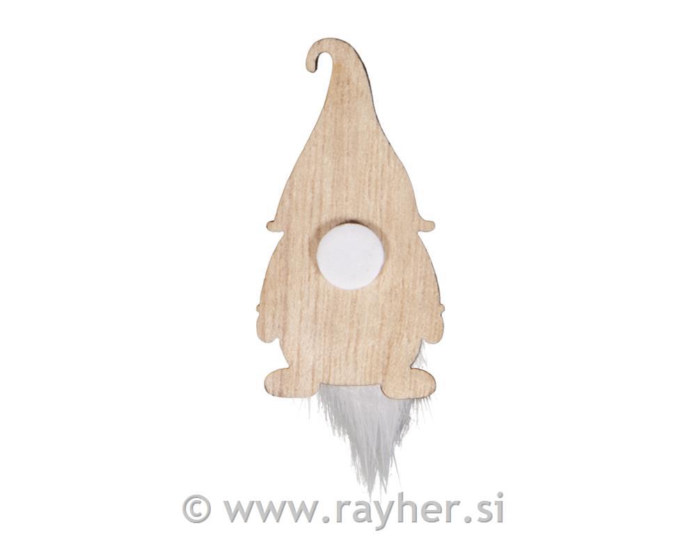 Leseni okraski Palčki, 2.3x4.5cm, set 6