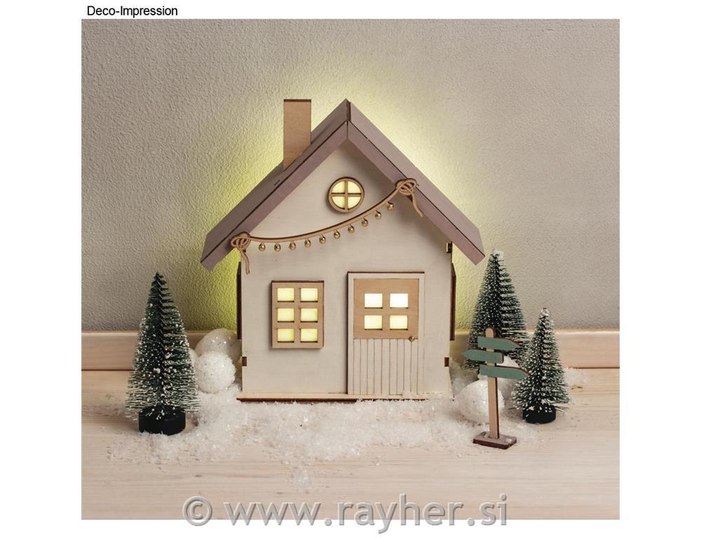 Leseni set za hiško škratov, 13.5x6.5x17.5cm