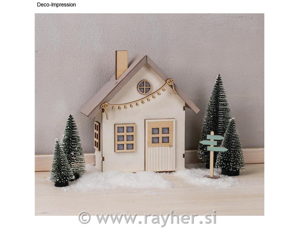 Leseni set za hiško škratov, 13.5x6.5x17.5cm