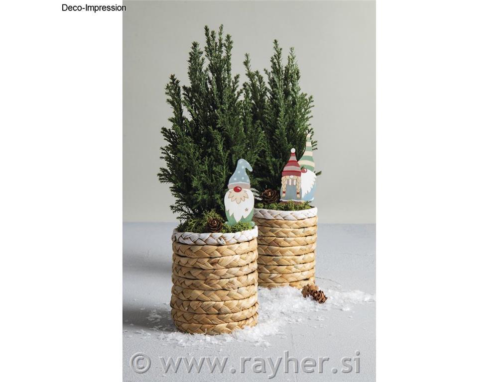 Lesena dekoracija, Palčki, 13.3-15cm, set 6