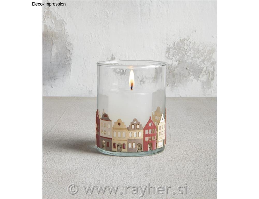 Leseni okras Nordic, set 4, 2x10.2x4.2+13.8x4.2cm