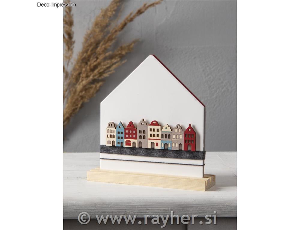 Leseni okras Nordic+vrvice, set 2, 10.2x4.2 + 13.8x4.2cm