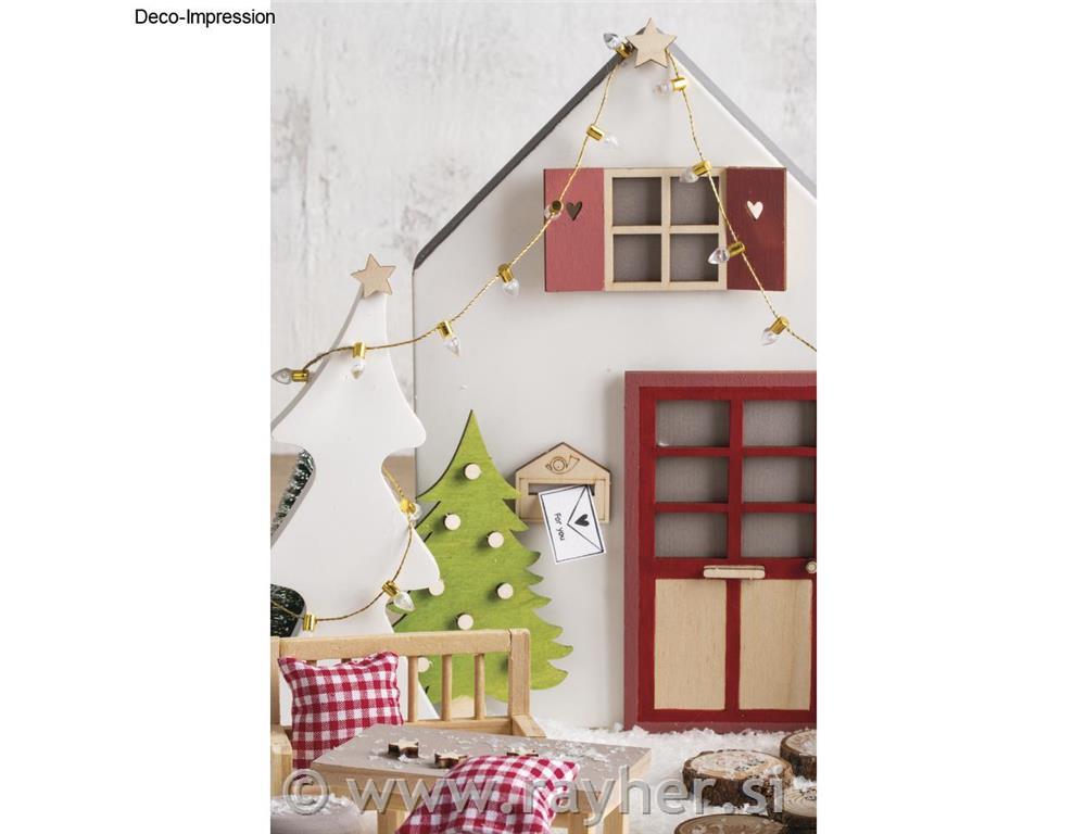 Mini lučke dekor, 35 lučk, 1m