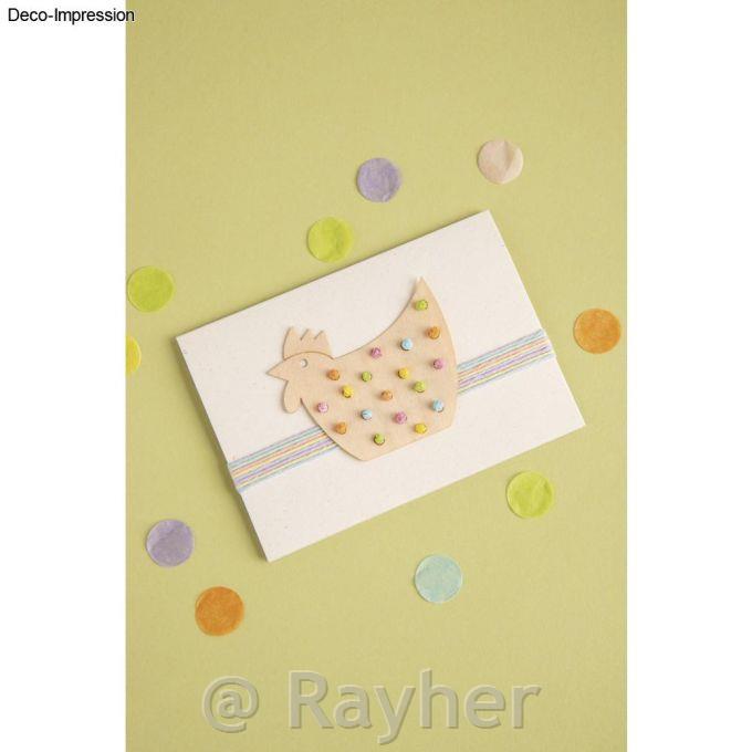 Leseni okraski kokoške in petelini, 5-8 cm, deb.1 mm, 8 kosov