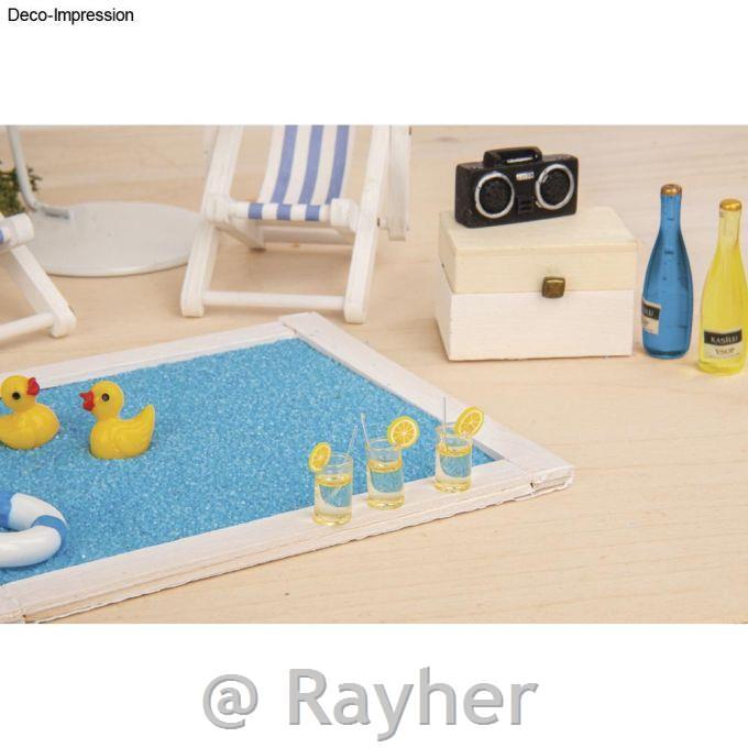 Mini koktejli, 1x0.5x1.5cm, set 4