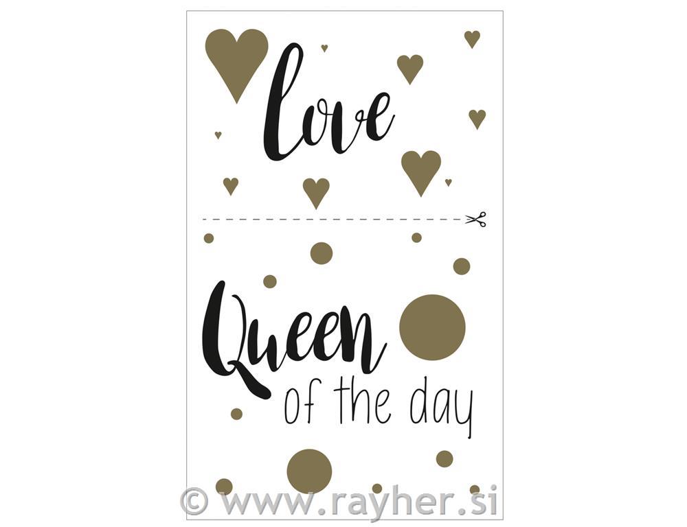 Decorative peel-off motives "Love", 10x16cm, tab-bag 2sheets