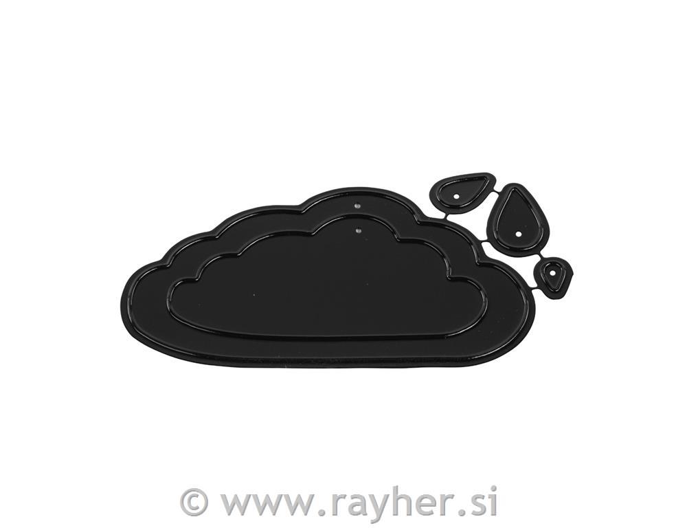 Rezalne šablone""Oblaki&Kaplje", 0.5-9.1 x 0.8-4.8cm, set 4