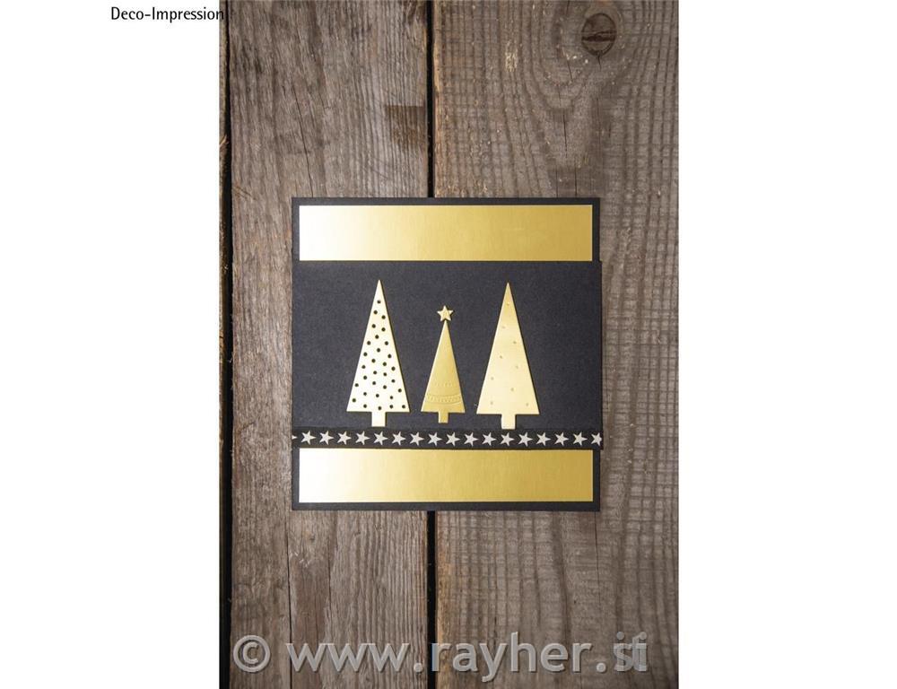 Set of punch templates: Xmas Tree0.7x0.7cm-3x6.9cm, tab-bag 4pcs