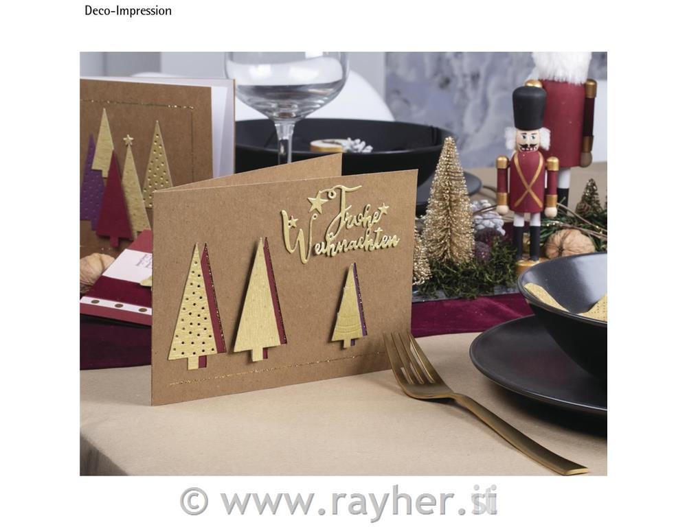 Set of punch templates: Xmas Tree0.7x0.7cm-3x6.9cm, tab-bag 4pcs