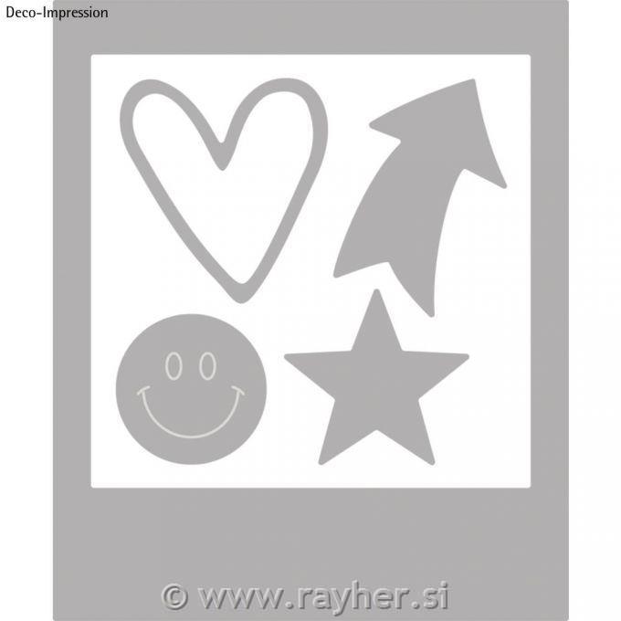 Rezalna šablona, Okvir za slike in dodatki, set 5