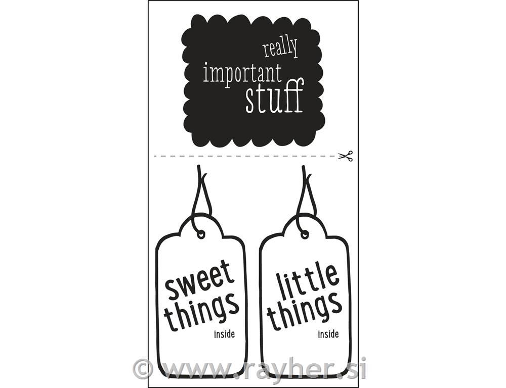 Nalepka PeelOff Really important 10x16 cm 2 poli nalepk