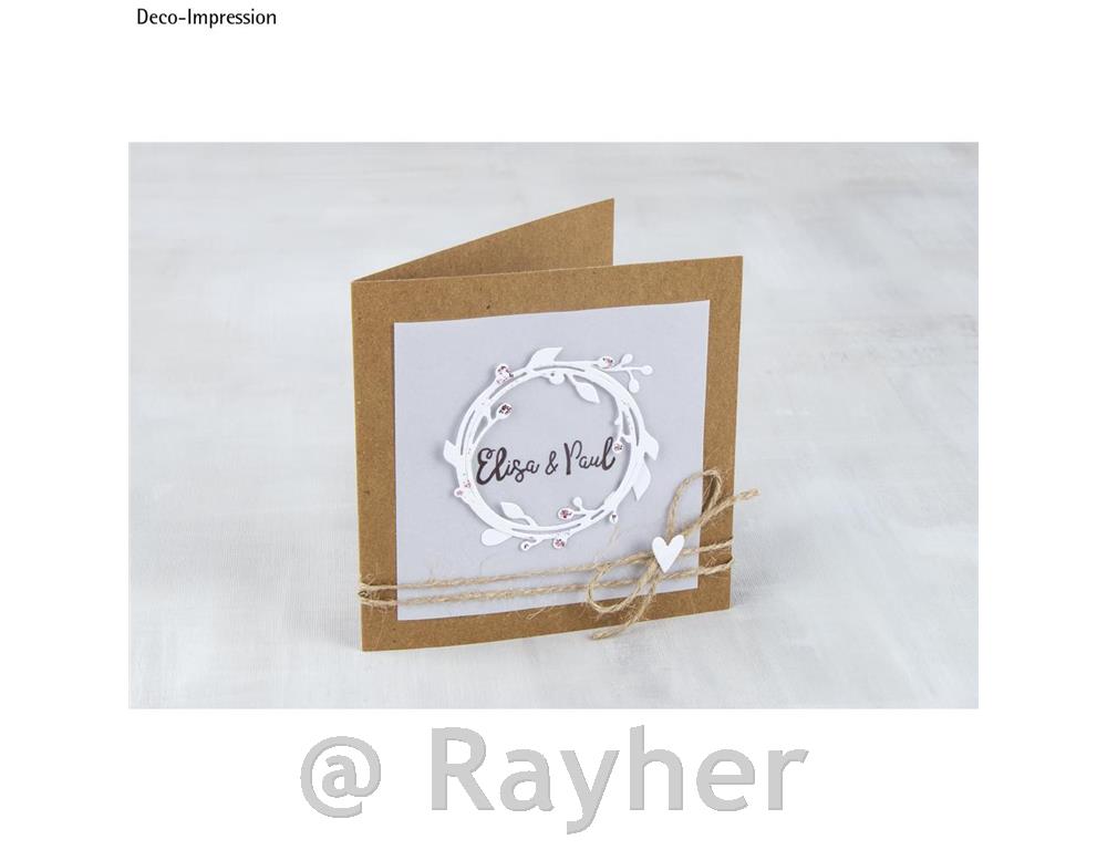 Rezalne šablone Rayher, Venec z listi, cca 7.5cm, set 5