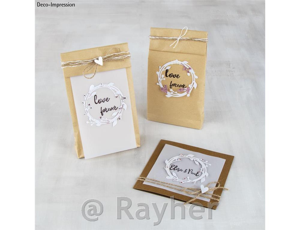 Rezalne šablone Rayher, Venec z listi, cca 7.5cm, set 5