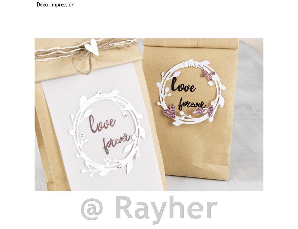 Rezalne šablone Rayher, Venec z listi, cca 7.5cm, set 5