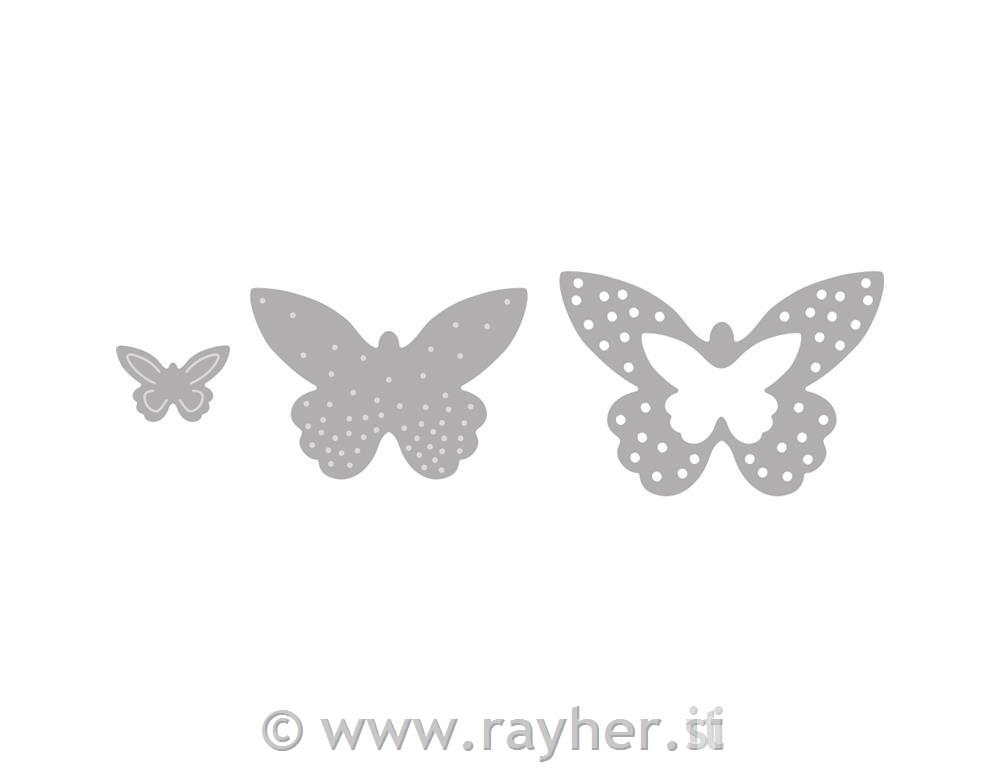 Rezalne šablone Rayher, Metulji