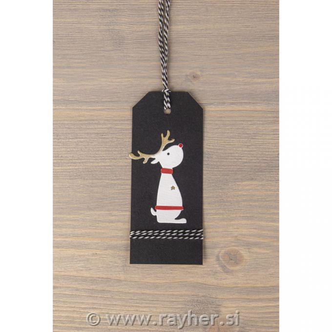 Rezalne šablone Praznična jelenčka, set 4