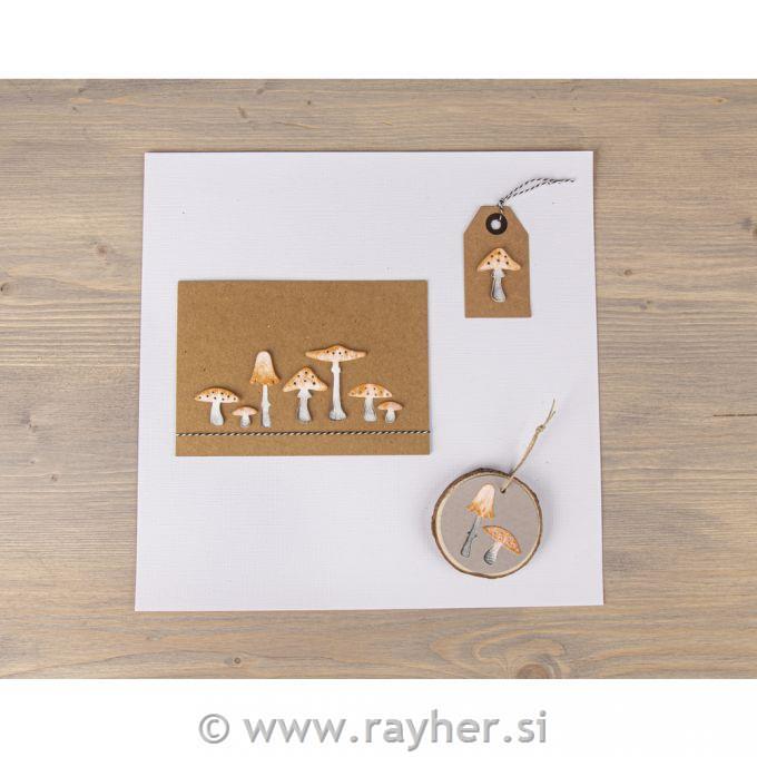 Rezalne šablone Gobice 9 delna 1,6-3,9 cm x 0,9-5,0 cm