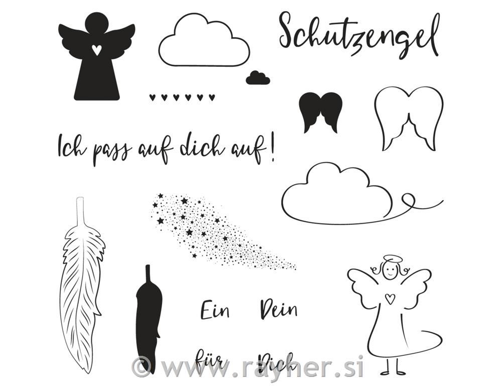 Stamp Angel 16 pcs