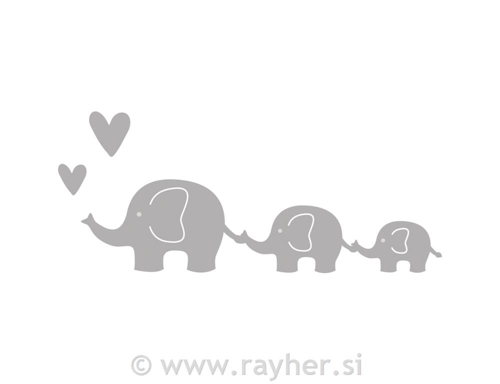 Rezalne šablone Rayher, Slonja družina