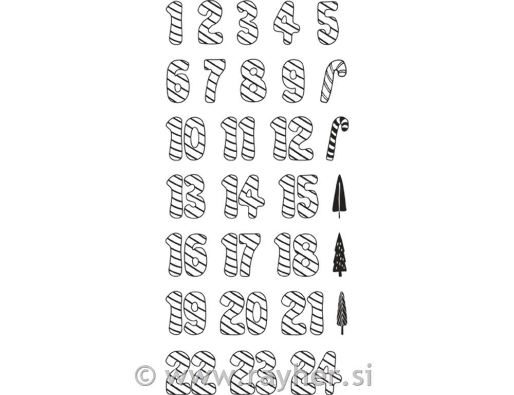 Clear Stamps - Advent Calendar;nr. 1 - 24