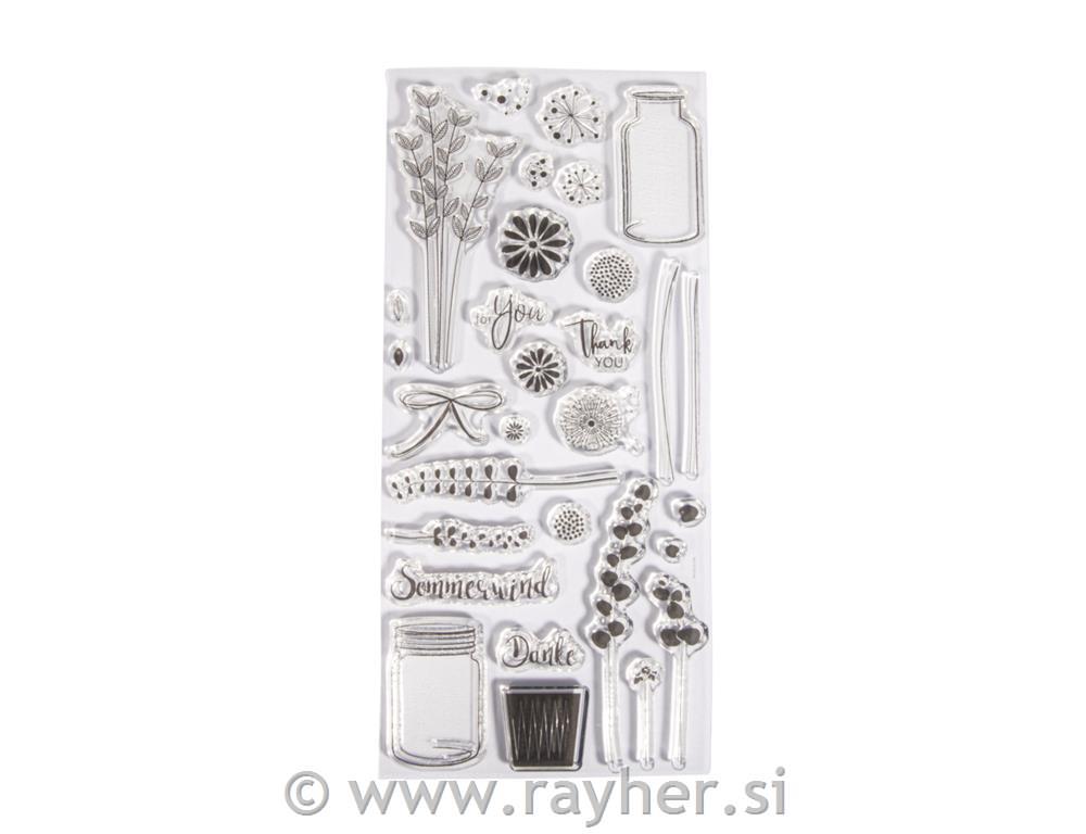 Štampiljke Botanical, 30 motivov