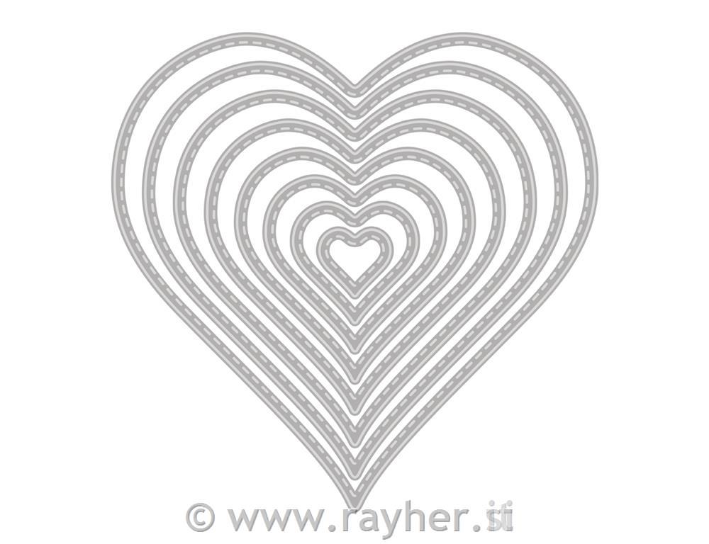 Rezalna šablona Srca