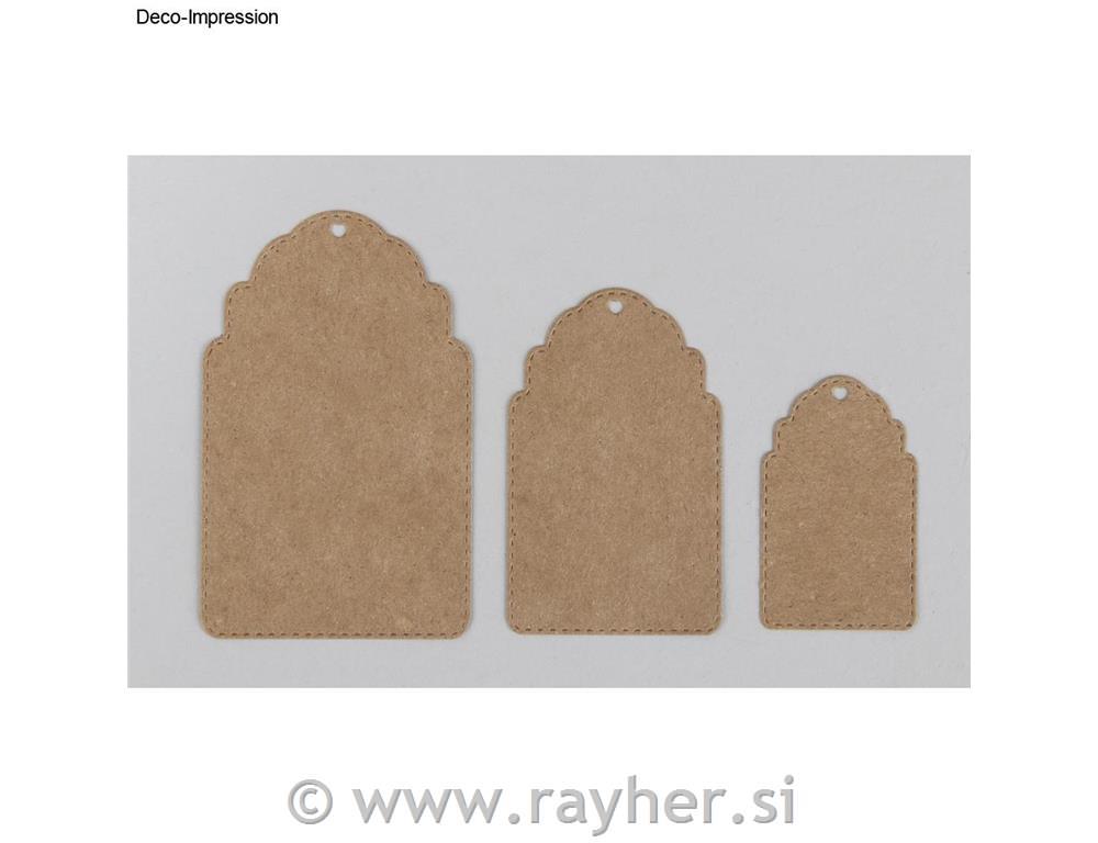 Rezalna šablona Pendant; 3.2-5.3cm x 5.1-8.5cm, 3 delni