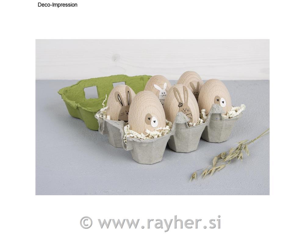 Punch template Bunny family, 12.1x5.2cm,1-piece, tab-bag