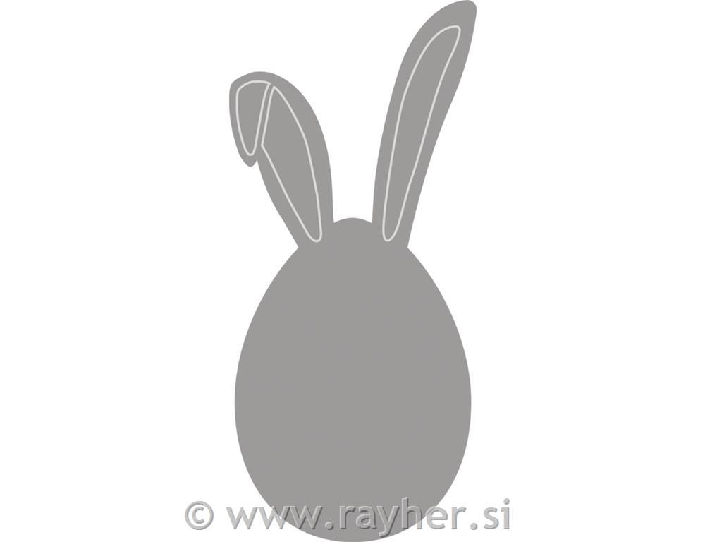 Rezalna šablona Velikonočni zajček, 4,2x8,6 cm