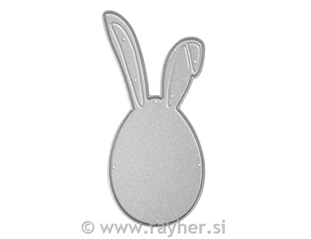 Rezalna šablona Velikonočni zajček, 4,2x8,6 cm
