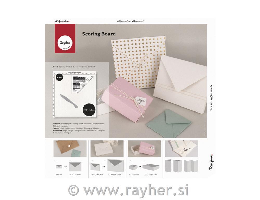 Plošča z utori Scoring Board, 30,5x30,5 cm