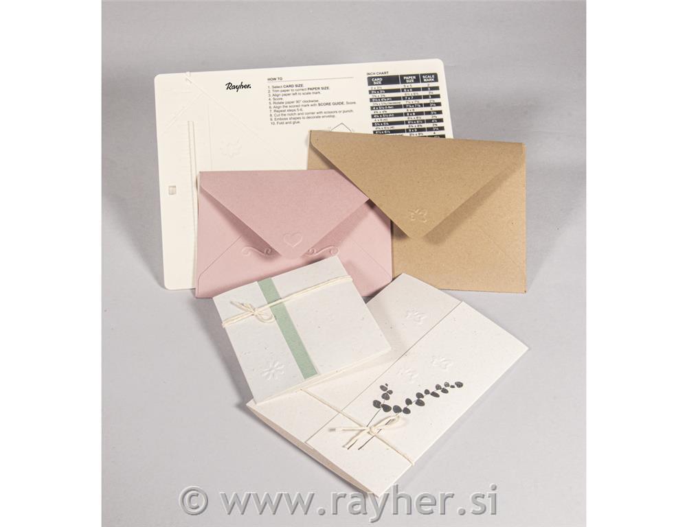 Mini scoring board, multi-purpose, 18x14cm, corner punch+bone folder