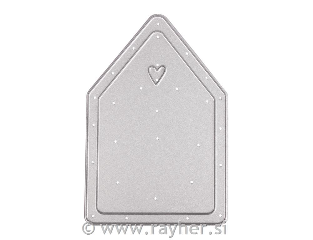 Rezalna šablona Hišica 5,8x8,6 cm