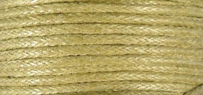 Cotton cord, waxed, natural, 1 mm, tab-c