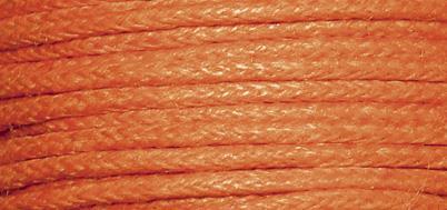 Vrvica bombažna, povoščena, oranžna, 1 mm, 20 m