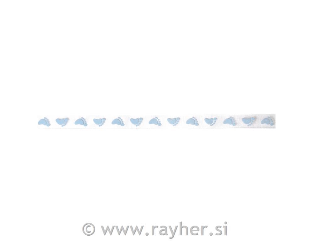 Organza ribbon: Baby step, light blue, 1