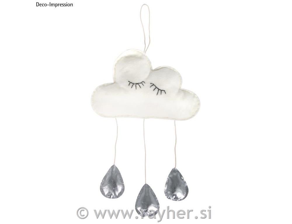 CK: Baby crib mobile - Small cloud27x50cm, box 1set