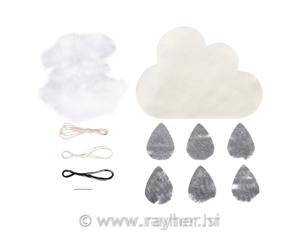 CK: Baby crib mobile - Small cloud27x50cm, box 1set