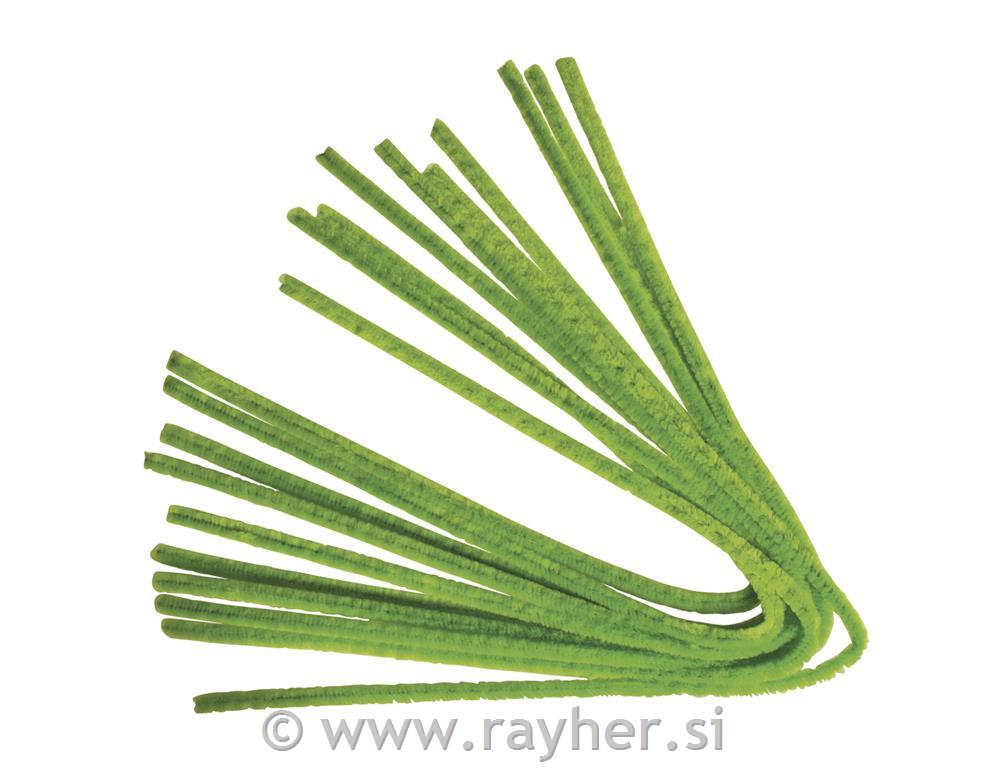 Chenille wire, light olive, 0,9x50cm, ta