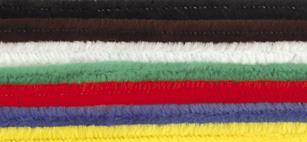 Chenille wire, mixed, 0,9x50cm, tab-bag