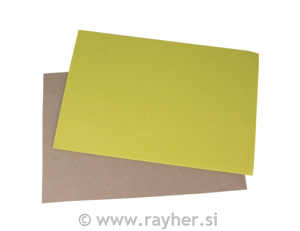 Textile felt, anise green, 30x45x0.4cm