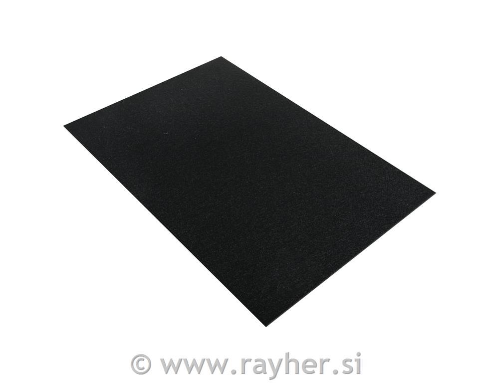 Textile felt, black, 30x45x0.2cm