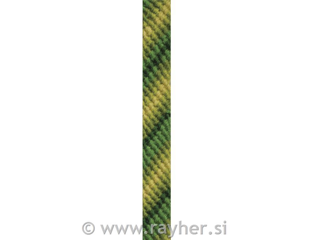 Bombažne vrvice "Stitch & Knot", zelene, 5barvx10m