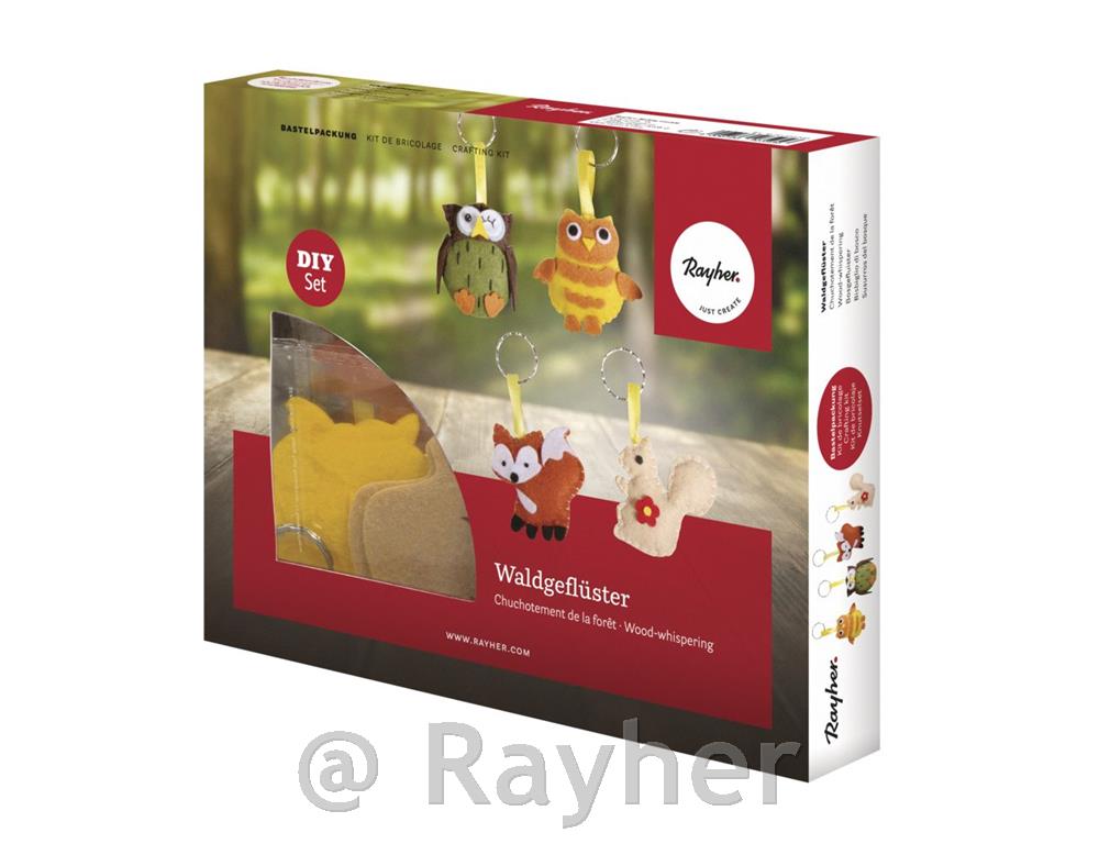 Ustvarjalni set, obeski gozdne živali, 5,5 cm, 4 kosi